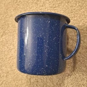 ENAMEL CAMPING MUG BLUE/WHITE SPECK
